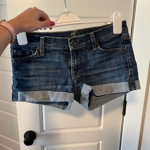 7 for All Mankind Denim Shorts (size 25, fits like a 24)
